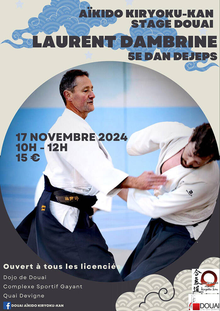 Affiche – Stage Dambrine – Douai – 17 novembre 2024