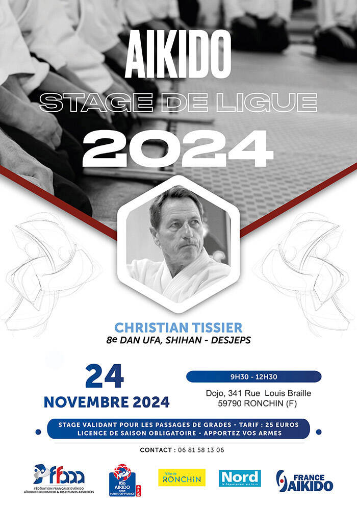 Affiche – Stage Ligue Hauts-de-France – Christian Tissier – 24 novembre 2024