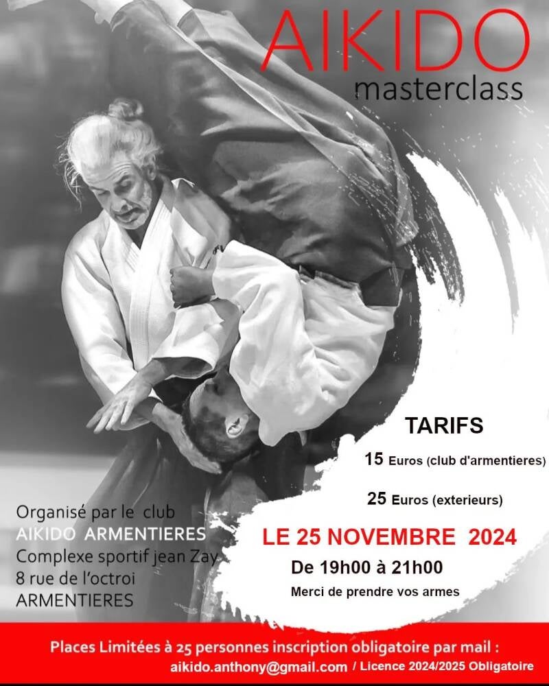 Affiche – Stage Gonzalez – Armentières – 25 novembre 2024